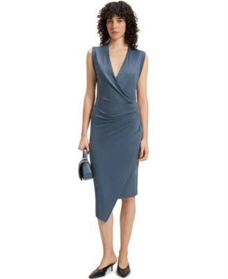 knee length dresses for ladies BOSS LADY MIDI DRESS  JUADERA