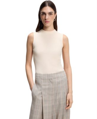 Women's Sleeveless Mock-Neck Top