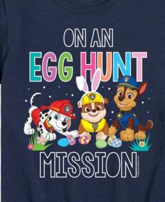 Boys' Toddler 2T-5T Paw Patrol On An Egg Hunt Mission Short-Sleeve Graphic T-Shirt