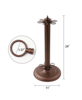 Metal 6 Floor Stand Pool Cue Rack, Billiard Pool Cue Rack