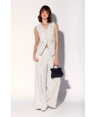 Women's Starla Longline Tweed Vest
