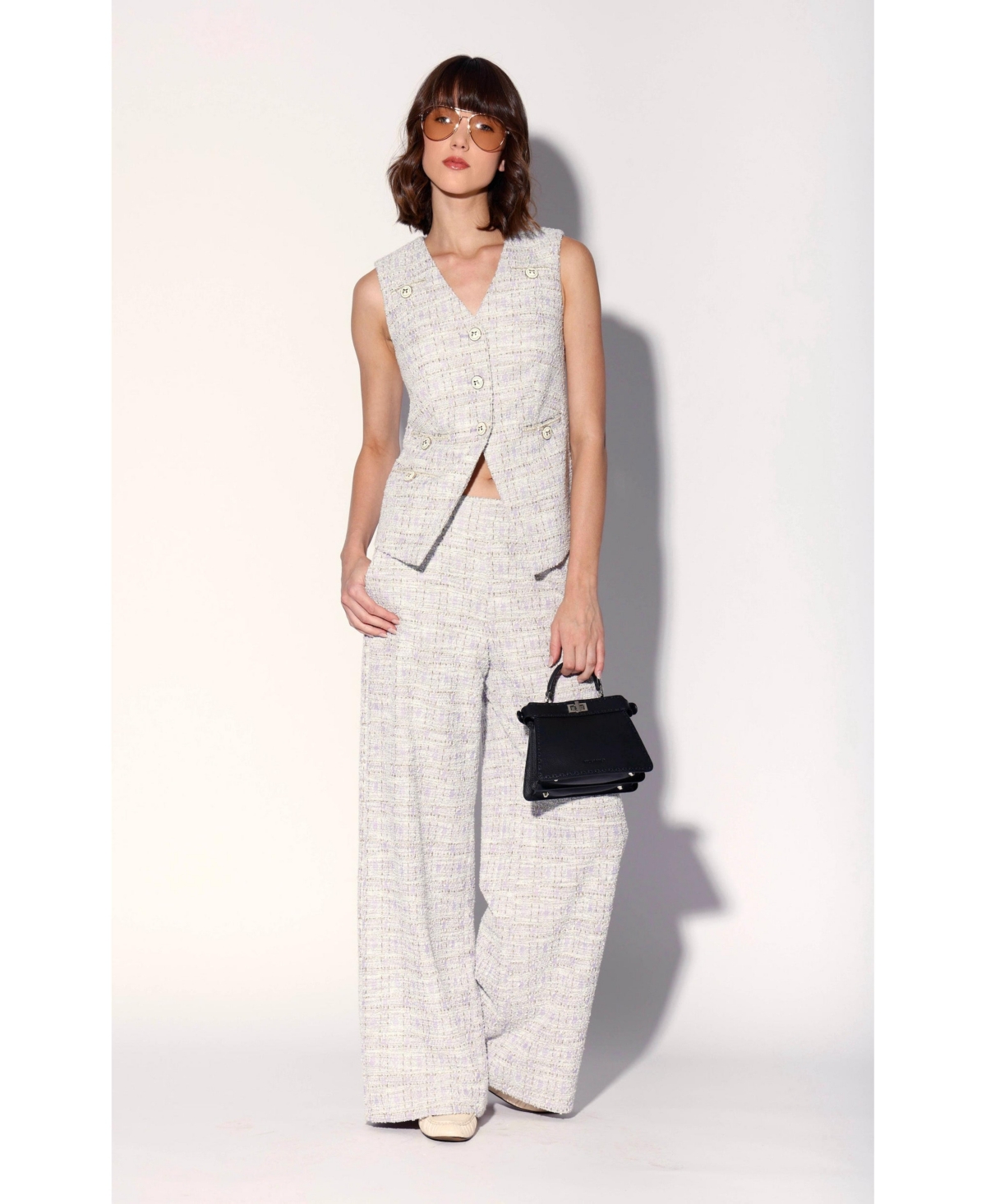 Walter Baker Women's Starla Longline Tweed Vest