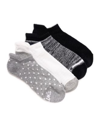 Women's Dream Step Sporty Low Cut Ankle Socks, 4 Pair Pack