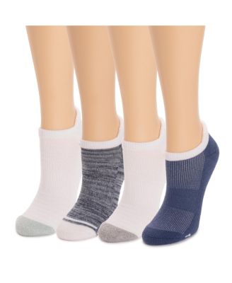 Women's Dream Step Sporty Low Cut Ankle Socks, 4 Pair Pack