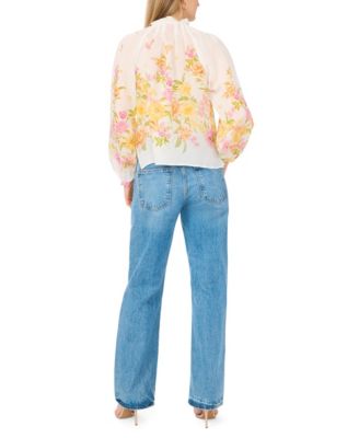 Women's Raglan-Sleeve Button-Down Top