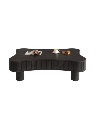 Lift Top Coffee Table - Fluted Panel, Hidden Storage.