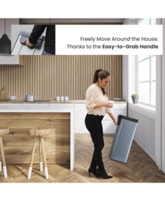 19 Gallon Large Kitchen Trash Can with Soft Close Lid, Liner-Free Stainless Steel Body