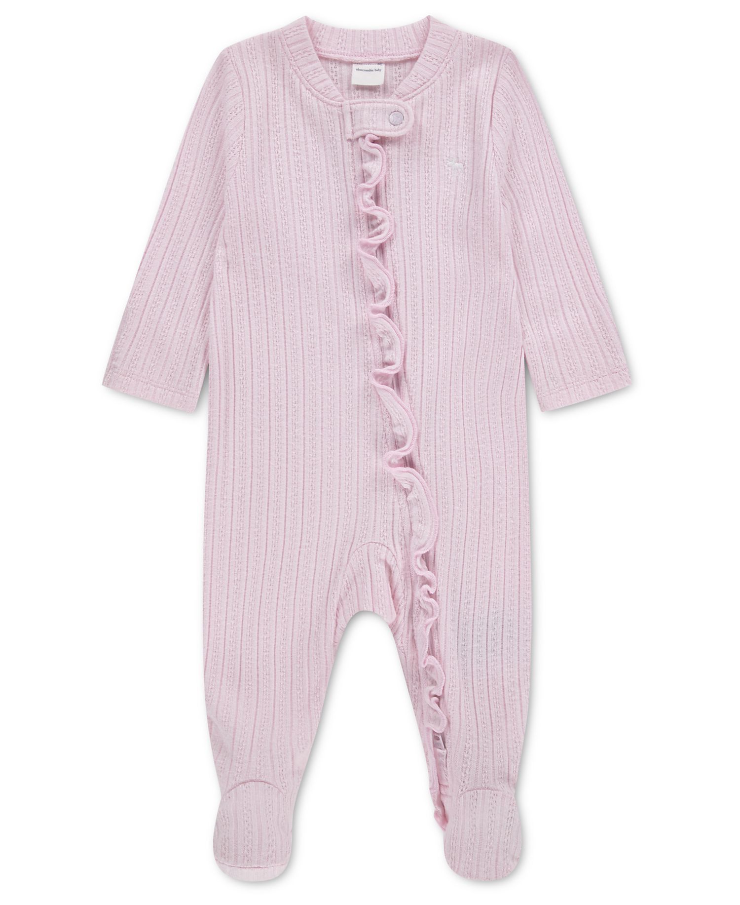 Baby Girls' Footed Pointelle Coverall