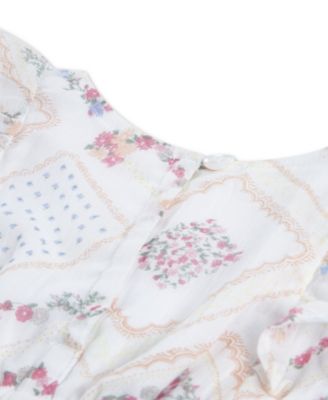 Baby Girls' Pintuck Flutter Dress and Diaper Cover, 2-Piece Set