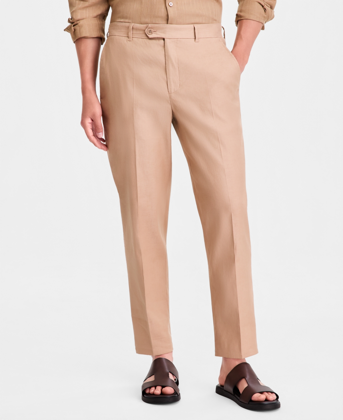 Alfani Men's Tech Linen-Blend Pants, Macy's Exclusive