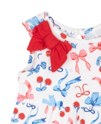 Baby Girls' Sleeveless Dress, Diaper Covers and Headband, 5-piece Set