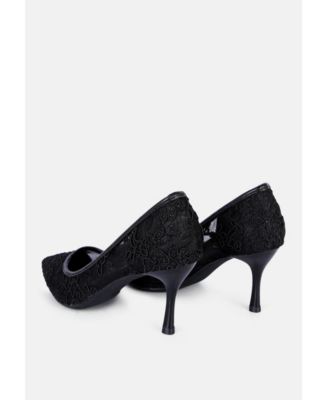 Womens Reunion Lace Mid Heel Pumps