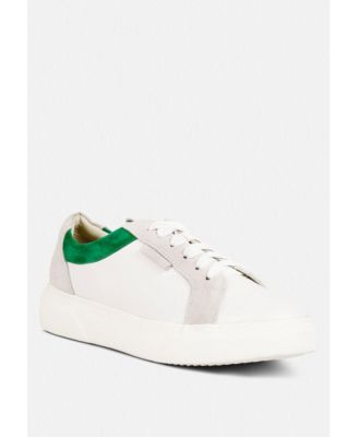 ENDLER Womens Color Block Leather Sneakers