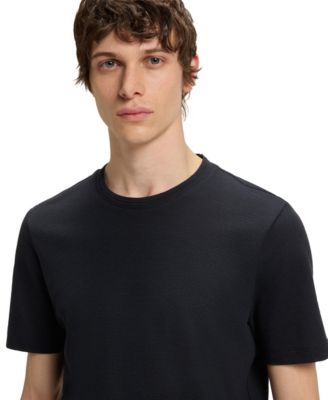Men's Cotton-Blend Bubble-Jacquard T-Shirt