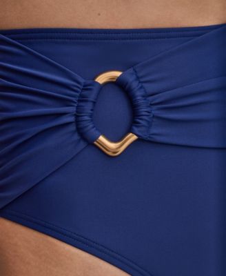 Donna Karan Women's High-Waist Bikini Bottoms