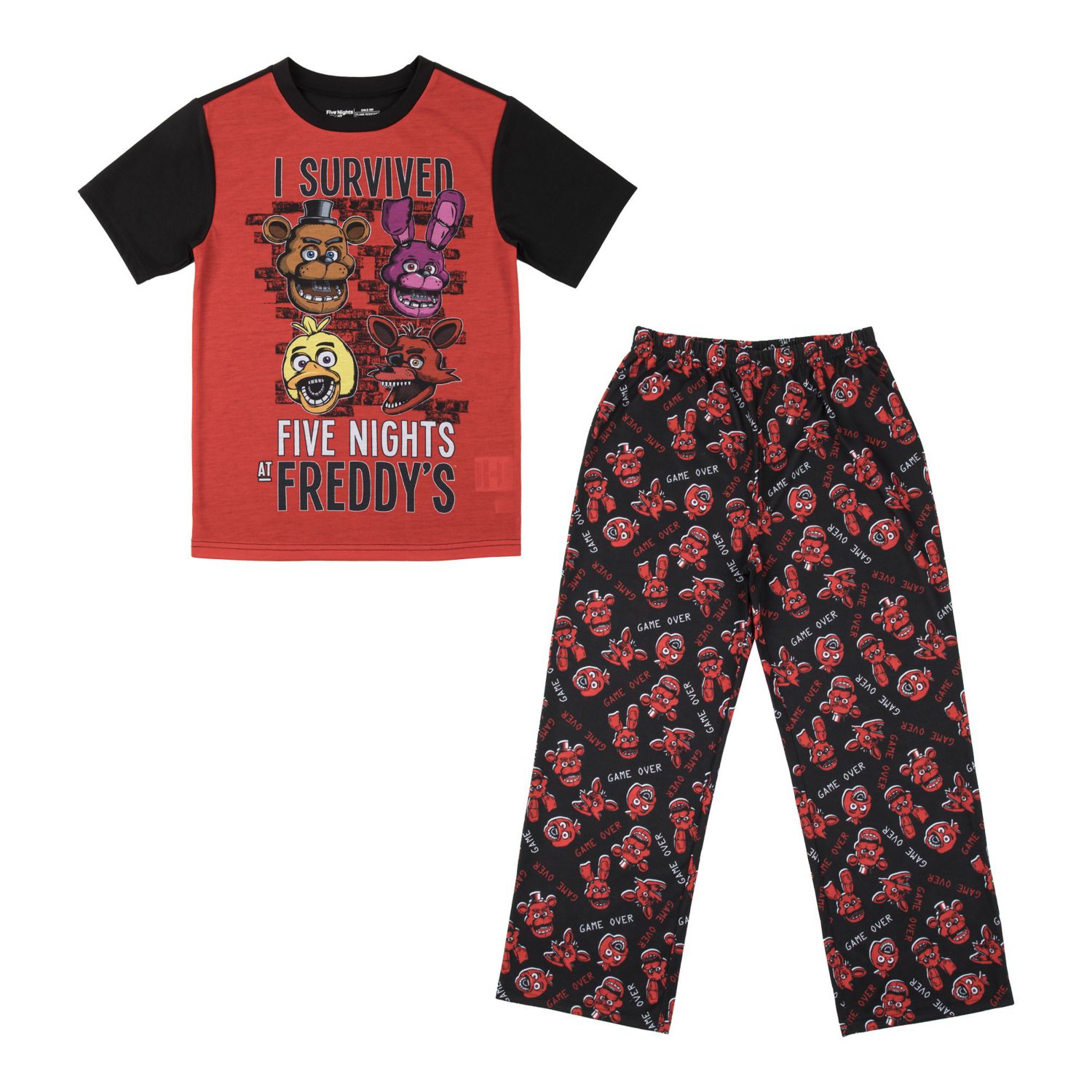 Youth Sleepwear Set Tee Shirt, Sleep Shorts, Sleep Pants