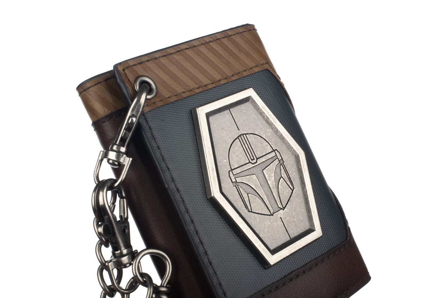 Men's Chain Wallet with Metal Shield