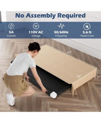 2.5HP Under Desk Treadmill with Remote Control and 3 Countdown Modes-White