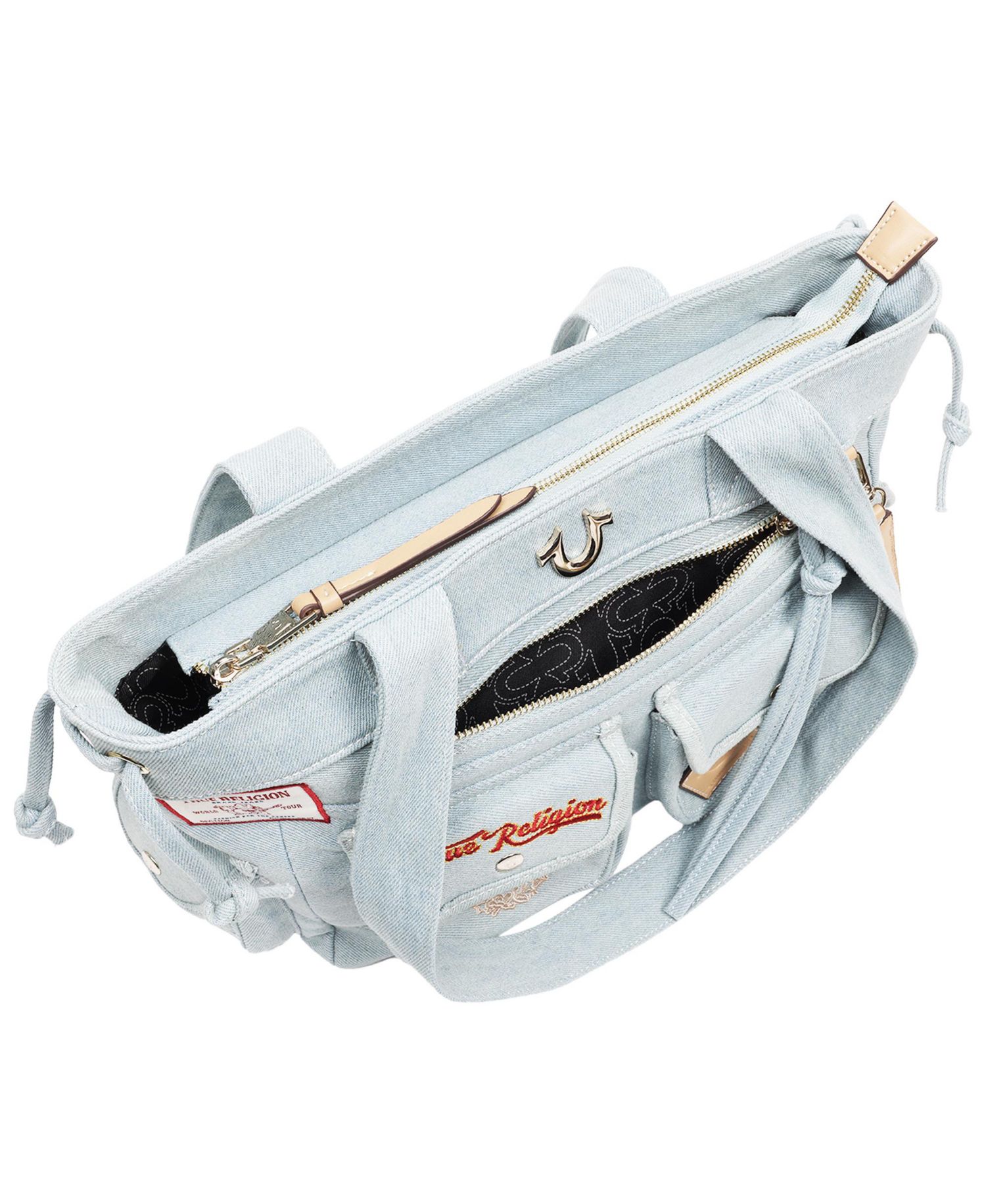 Multi-Patch Denim Tote