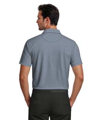 Men's Micro Print Golf Polo Shirt