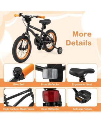 14 Inch Kids Bike Sport Bicycle for 3-5 Years Old with Adjustable Seat