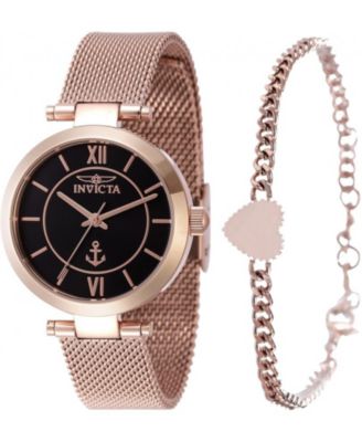 Women's 47266 Ocean Voyage Quartz Black Dial Watch