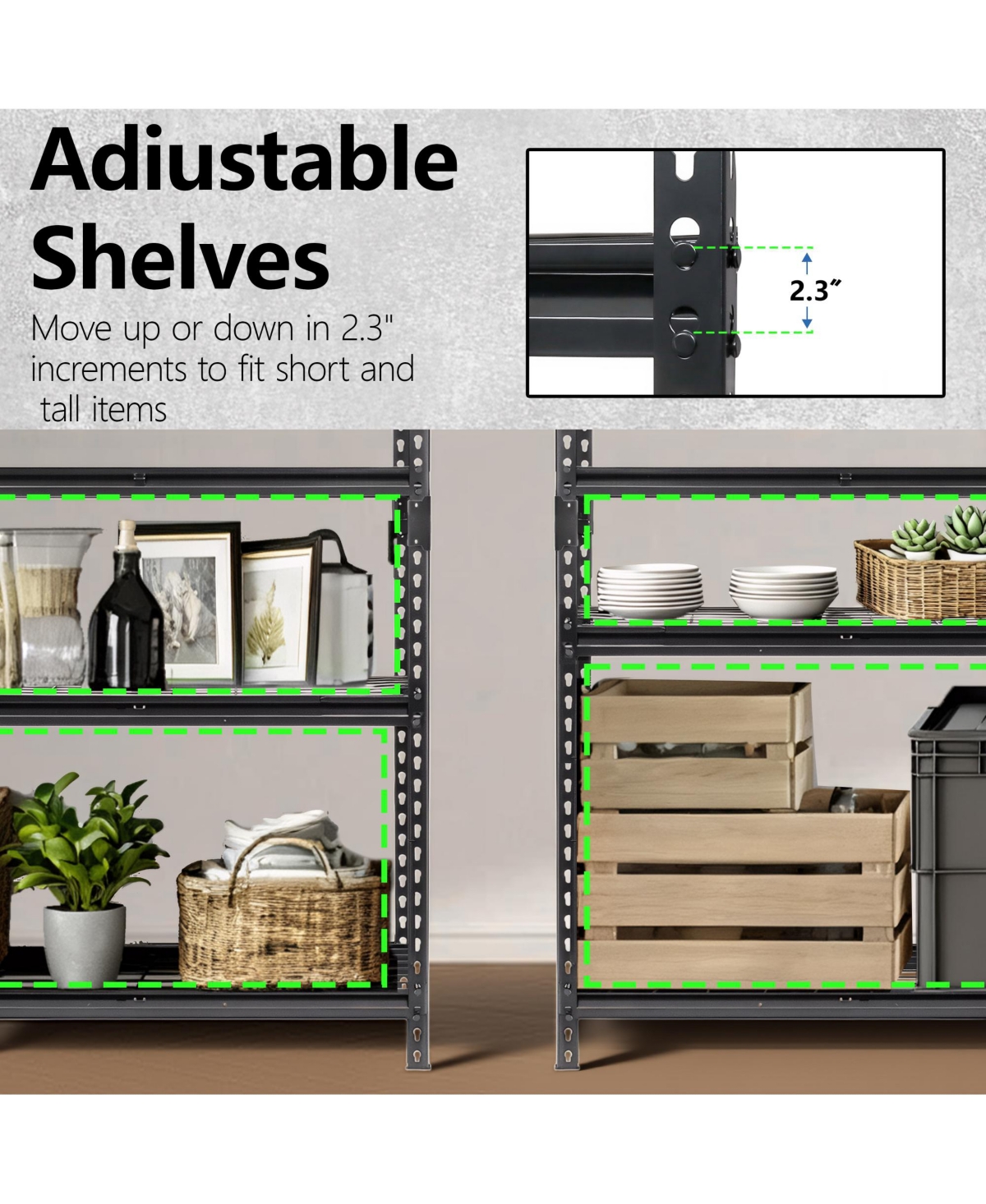 Rainsken 5-Tier Storage Shelves