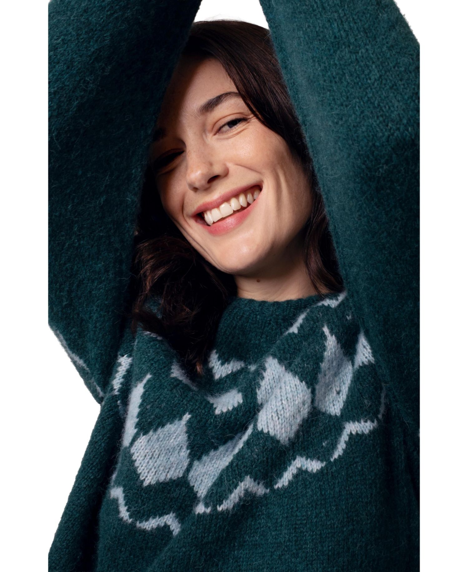 Women's Lofty Diamond Yoke Sweater
