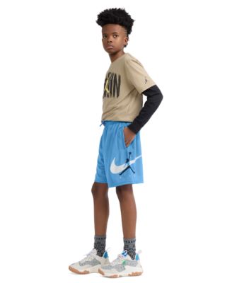 Boys' 8-20 Graphic Varsity-Style Mesh Shorts