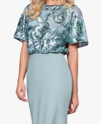 Women's Sequin Crewneck Ball Gown