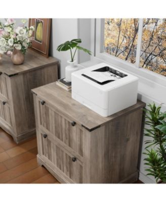 Farmhouse File Cabinets with 2 Drawers,30" File Cabinets with Hanging File Folders for A4/Letter/Legal Size Documents