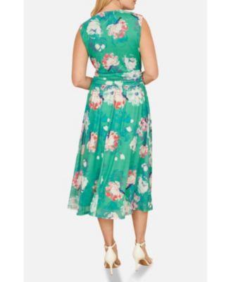 Women's Blossom Print Stretch Mesh Dress