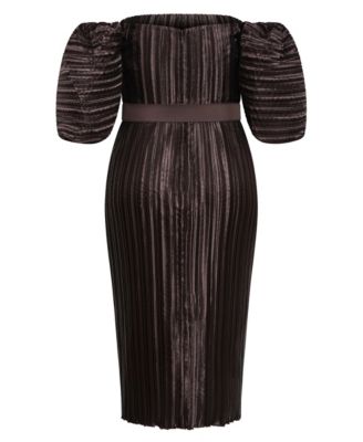 Women's Krista Pleat Midi Dress