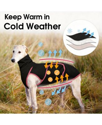 Soft Turtleneck Dog Anxiety Jacket for Cold Weather
