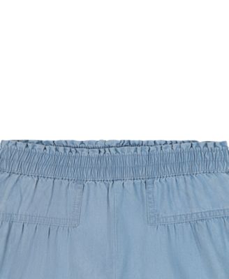 Комплект для девочек Calvin Klein топ и шорты из деним со сборками, 2 предмета — фото 8