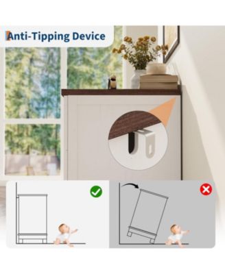2 Drawers Lateral File Cabinet with Deepened Tabletop, Farmhouse Wood Large Filing Cabinet for Legal/Letter File wHanging Rod, Sturdy Frame