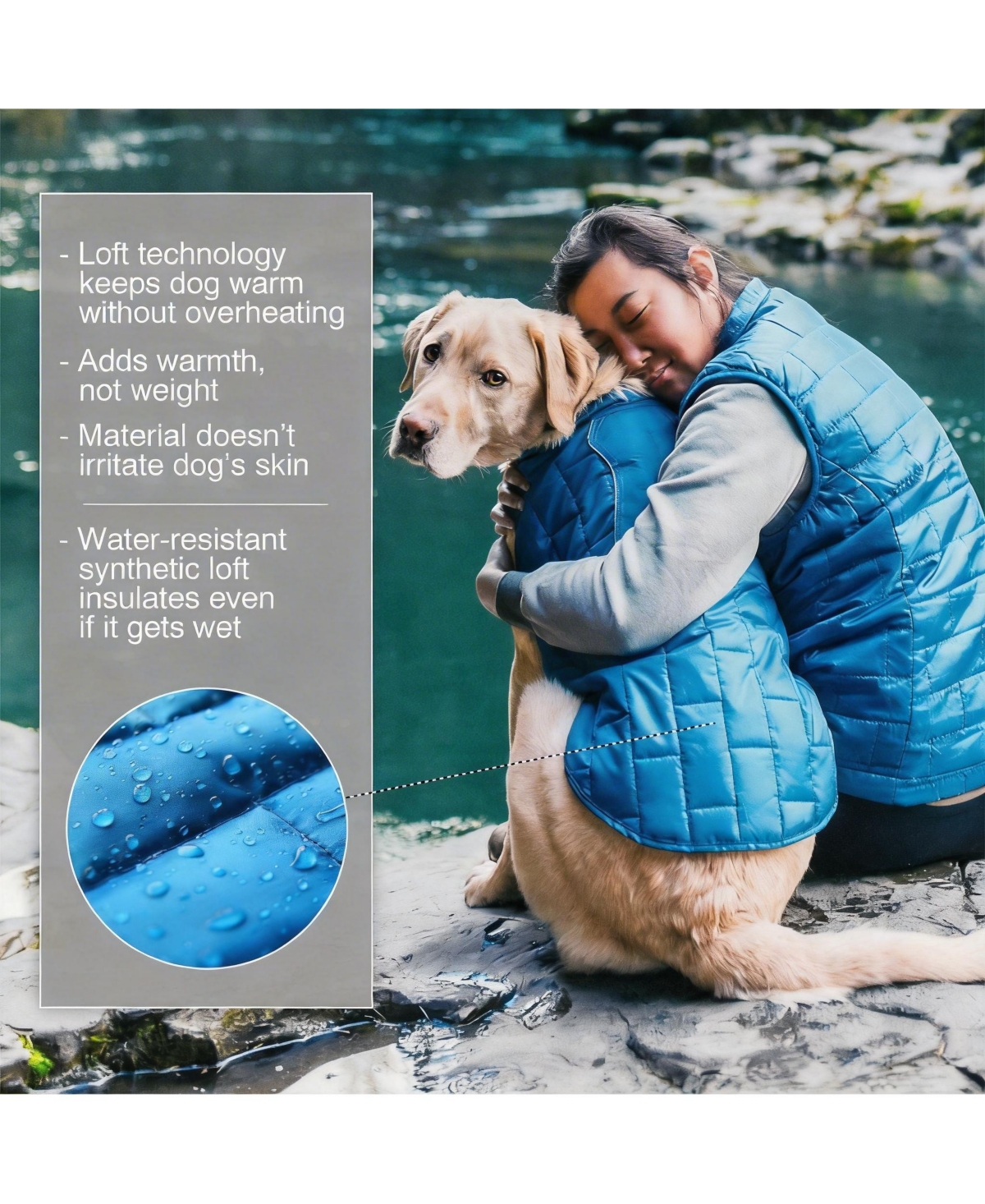 Aronkl Loft Dog Jacket: Insulated, Reversible, Water-Resistant, Reflective