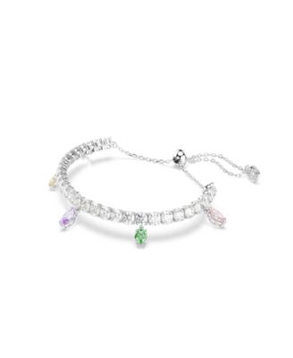Ariana Grande x Rhodium Plated Multicolored, Tennis Bracelet  