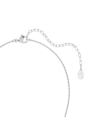 Ariana Grande x Rhodium Plated Mother of Pear Flower Necklace and Earrings Set
