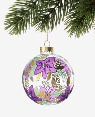 Enchanted Forest Floral Ball Ornament