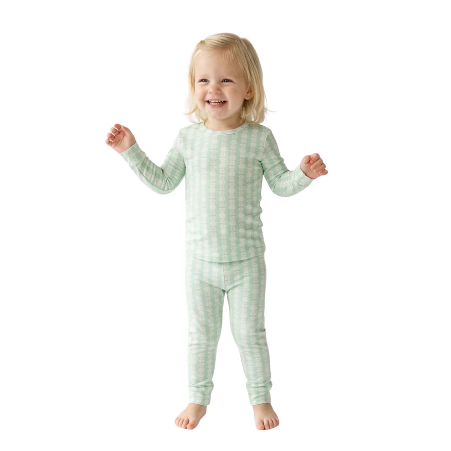 Toddler Girls Mint Meadows Pajama Set