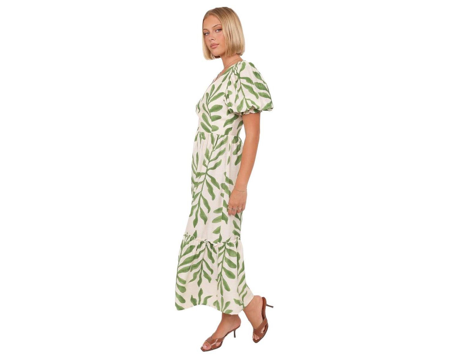 Women's Steele Puff Sleeve Midi Dress