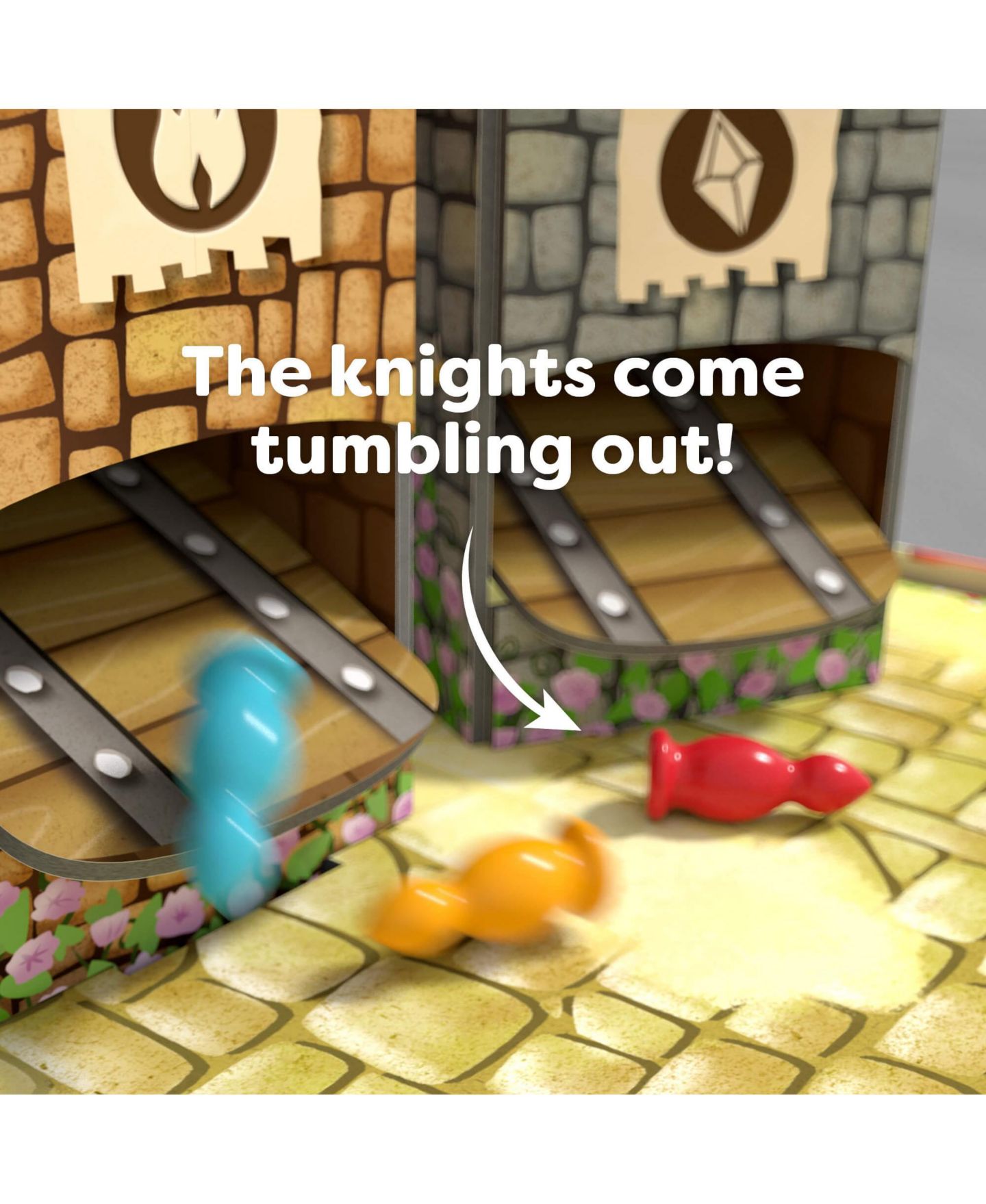 Детская настольная игра Haba Knuckling Knights Strategy Board Game with Secret Doors, Ages 4+, цвет: Mutli — фото 5