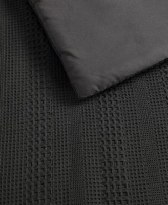 Variegated Waffle Textured 14-Pc. Comforter Bonus Set, Queen