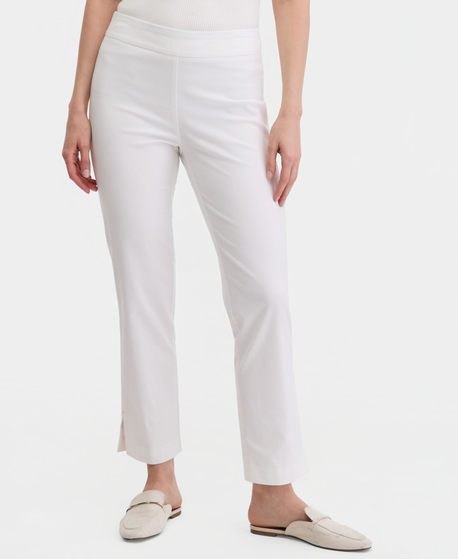 Women's Mid-Rise Straight-Leg Pull-on Pants