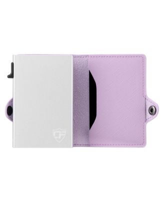 RFID Pop Up Wallet for Women – Slim Minimalist Credit Card Holder (4-6 Card Capacity) – Aluminum Metal Case with RFID Blocking Security Travel Wallet