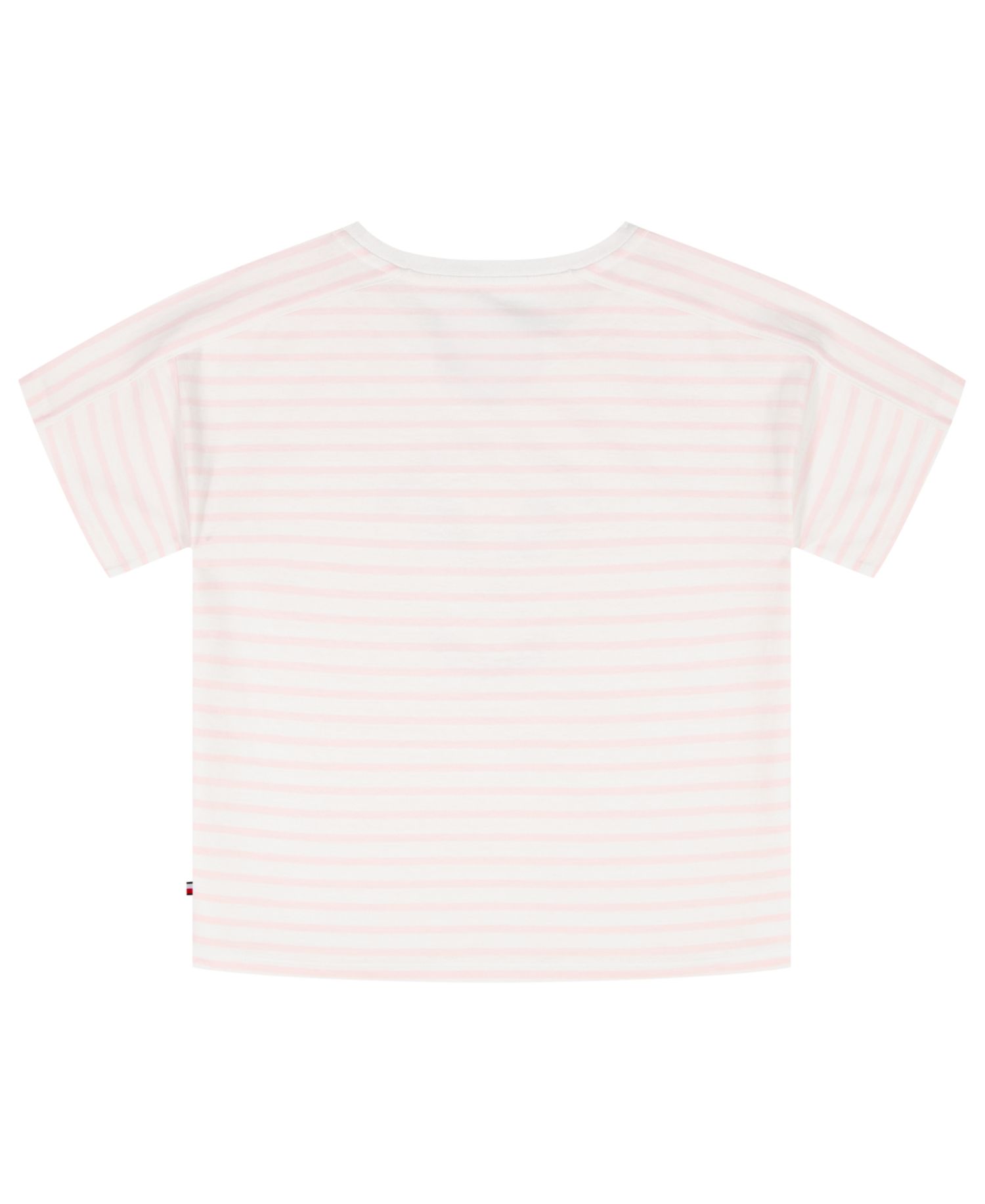 Girls' 7-16 Round Neck Stripe T-Shirt