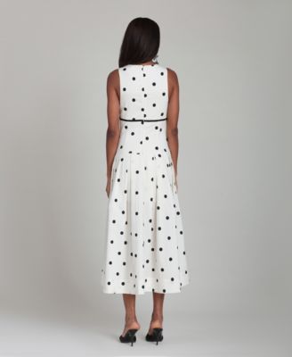 Women's Sleeveless V-Neck Midi Dress