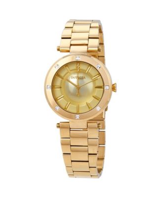Women's 23728 Angel Quartz Gold Dial Watch