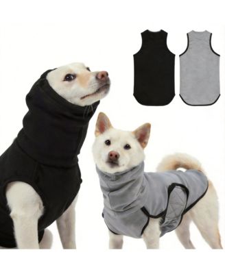 Reversible Dog Anxiety Vest with Hood for Calming and Comfort